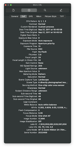 Preview EXIF 1
